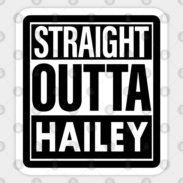 Hailey Name Straight Outta Hailey Sticker by ThanhNga